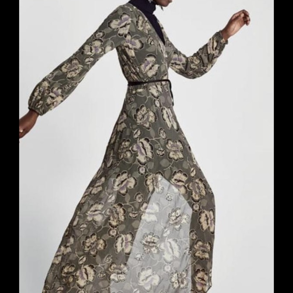 Wrap beaded dress from Zara